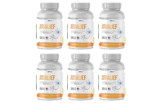 Six bottles of Arialief nerve support capsules